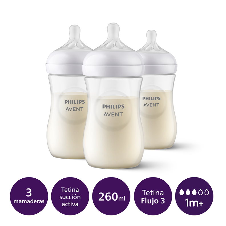 Mamadera Natural Response Philips Avent SCY903/03 1m+ 260 ml-1