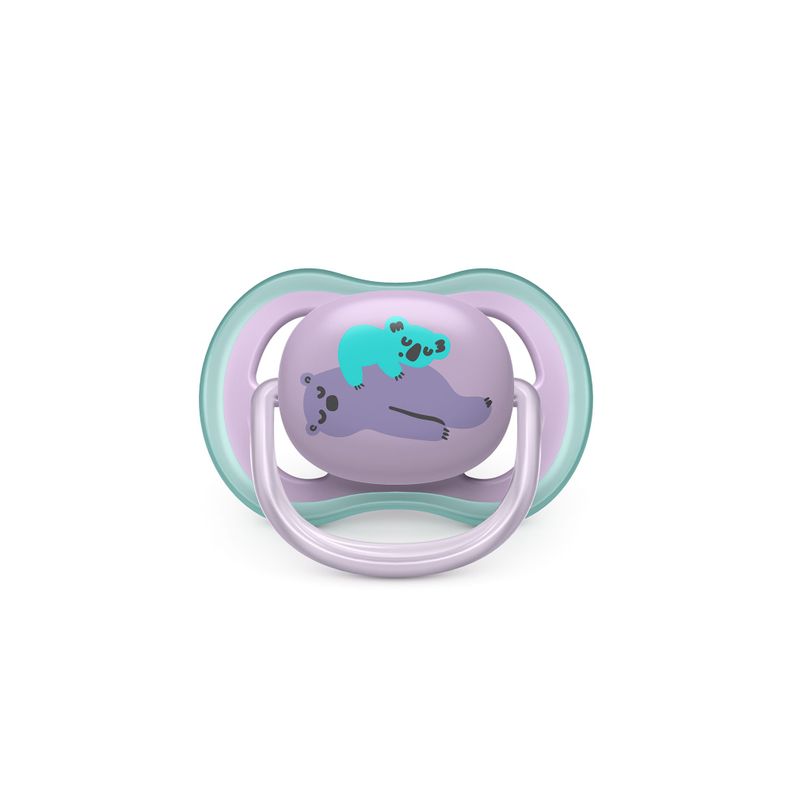 Chupete Avent Ultra Air 6-18 Gato/Koala deco x2 SCF085/18-2