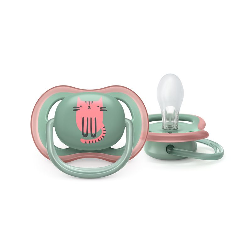 Chupete Avent Ultra Air 6-18 Gato/Koala deco x2 SCF085/18-3