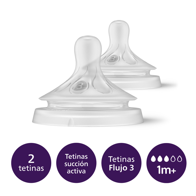 Tetinas Natural Response Philips Avent SCY963/02 1m+ Flujo 3-1