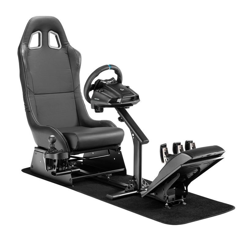 Simulador Gamer Negro Volante Thrustmaster Fanatec Logitech-0