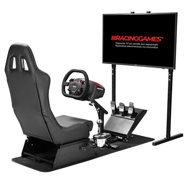 Simulador Gamer Negro Volante Thrustmaster Fanatec Logitech-8