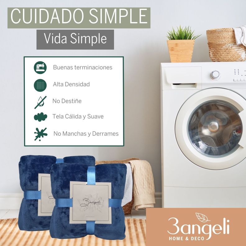 Frazada Polar Térmica King Pack 2 Unidades 3Angeli-3