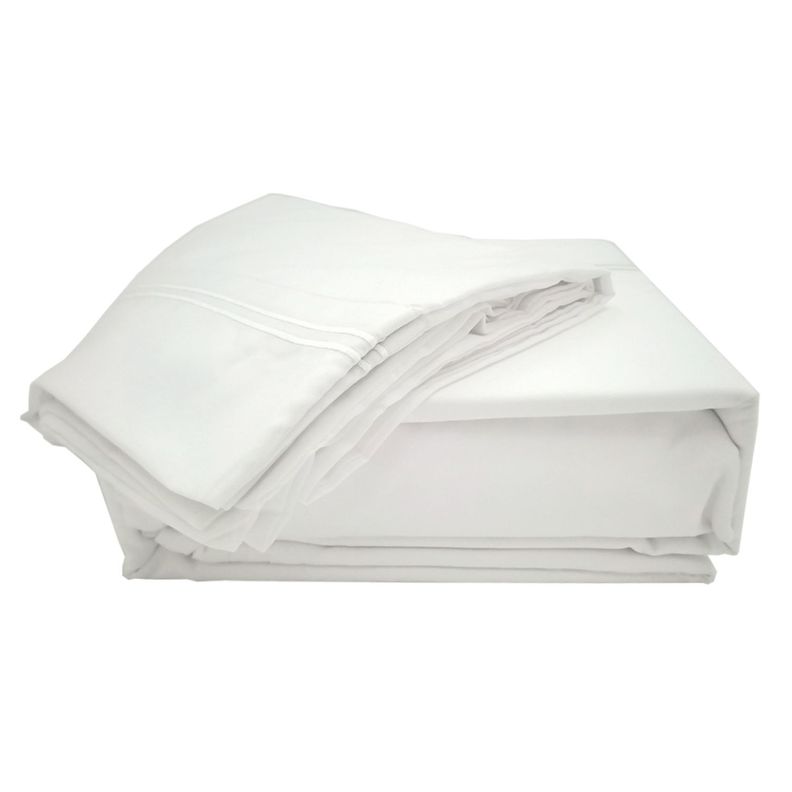 Sabanas Lujo Serie 1800 1,5 Plazas Blanca 3angeli Blanco