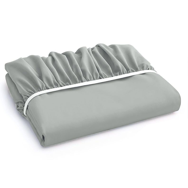 Sabanas Bajera Soft Ajustable 1800 Cama King Gris