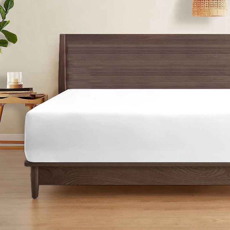 Sabana Bajera Soft Ajustable 1800 Cama 1,5 Plazas Blanca-1