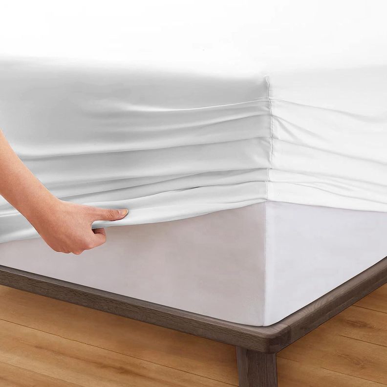 Sabana Bajera Soft Ajustable 1800 Cama 1,5 Plazas Blanca-2