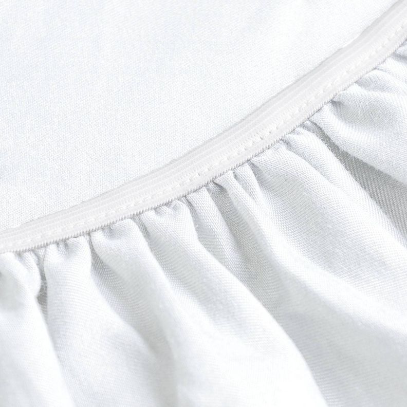 Sabana Bajera Soft Ajustable 1800 Cama 1,5 Plazas Blanca-3