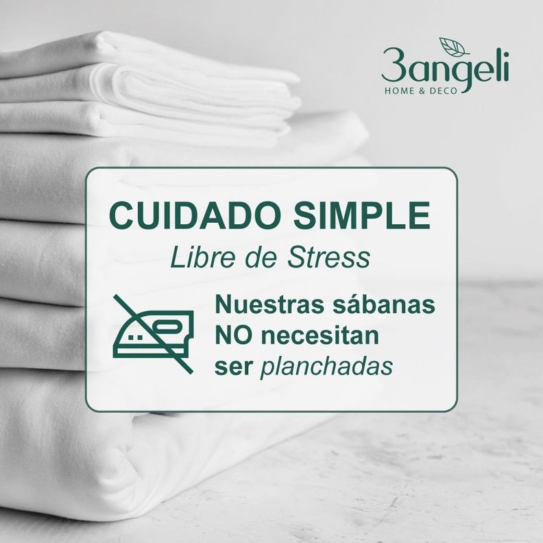 Sábanas Lujo Serie 1800 1,5 Plazas Gris 3angeli-4