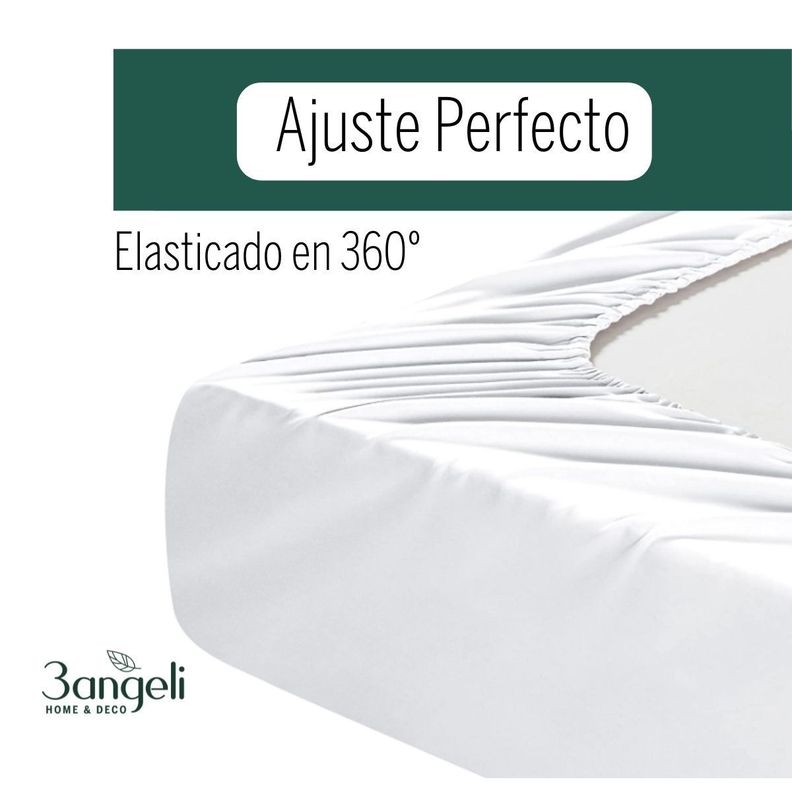 Sábanas Lujo Serie 1800 1,5 Plazas Gris 3angeli-5