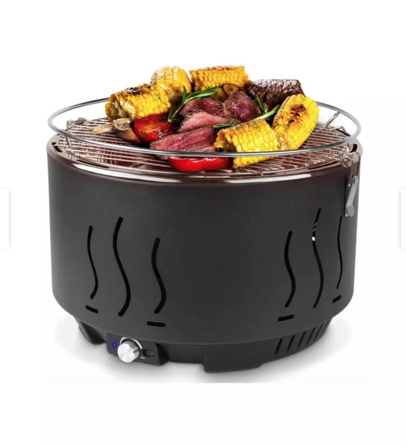 Parrilla Track Grill Camping y Hogar bajo humo-1
