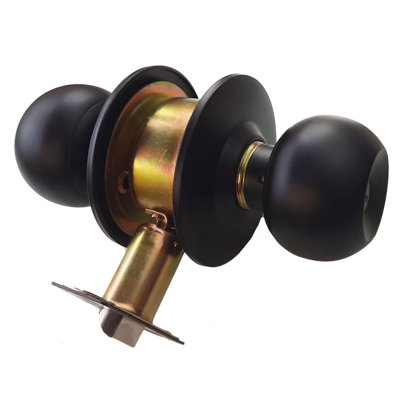 Cerradura Steinhaus Pomo Baño Color Negro Mate-0