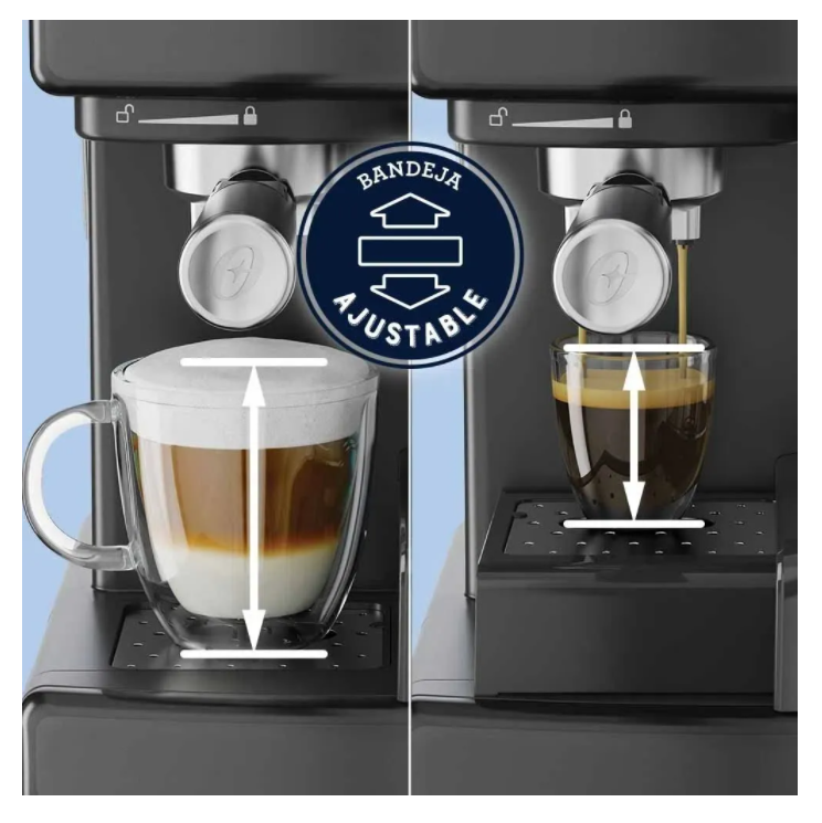 Cafetera De Espresso Oster Primalatte Negra Bvstem6603b-3