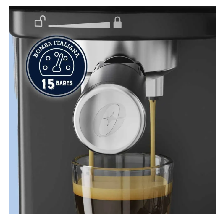 Cafetera De Espresso Oster Primalatte Negra Bvstem6603b-1