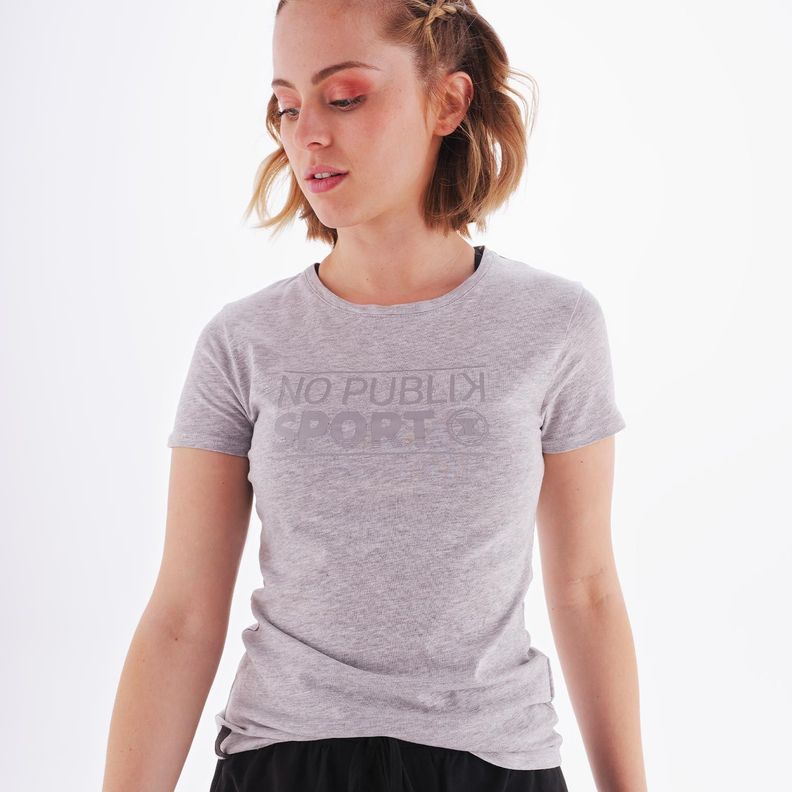Polera Deportiva Amazonas Manga Corta Gris No Publik-0
