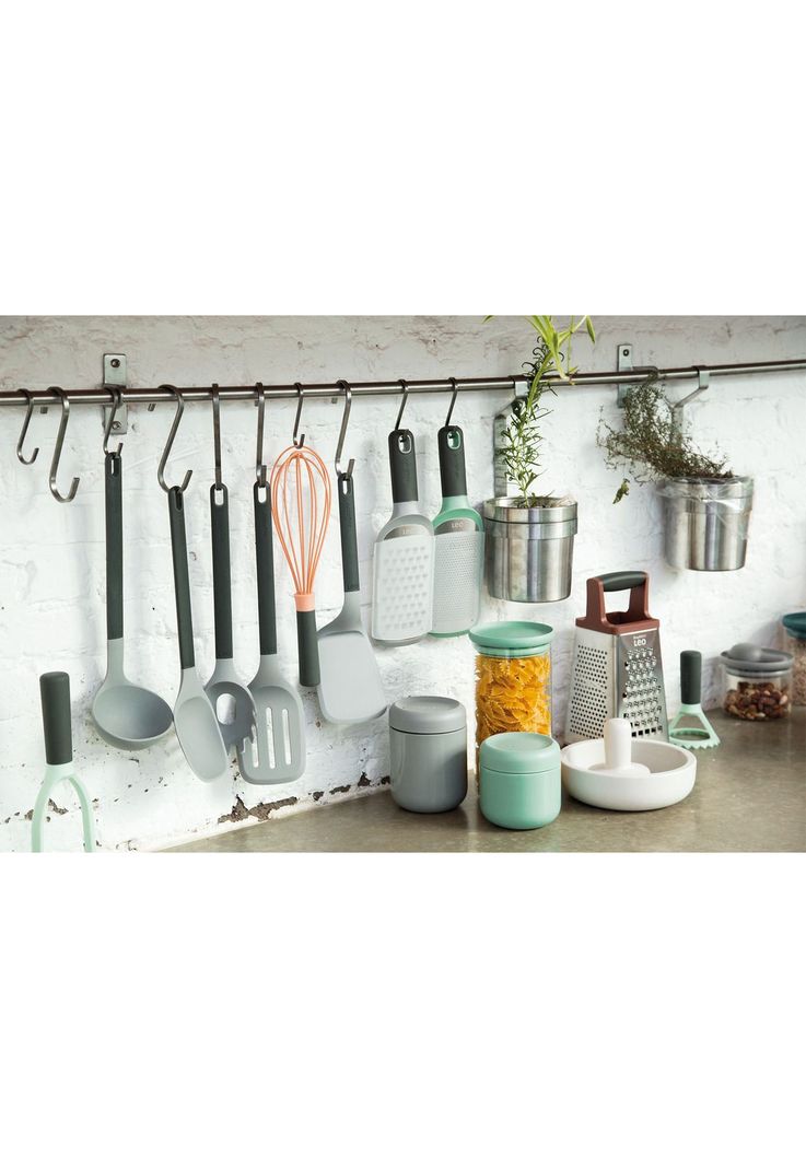 CUCHARA PASTAS SOFT GRIP GRIS LEO 7x31cm-2