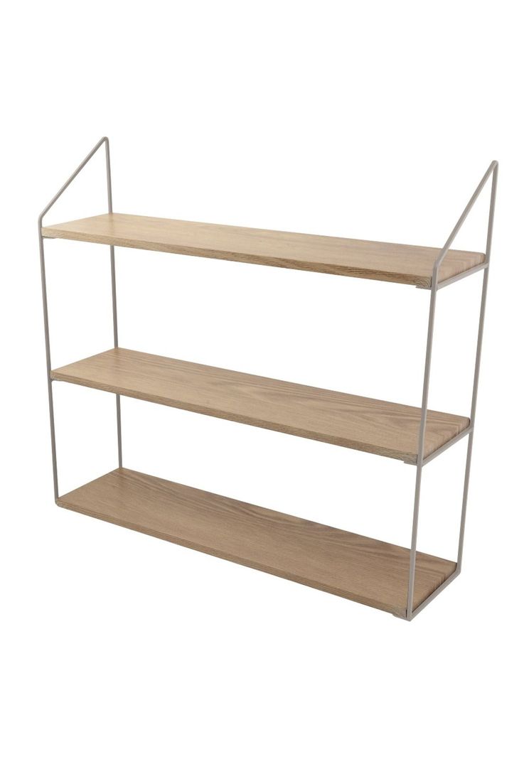 RACK CON 3 ESTANTES 60X15X54CM METAL GRIS-1