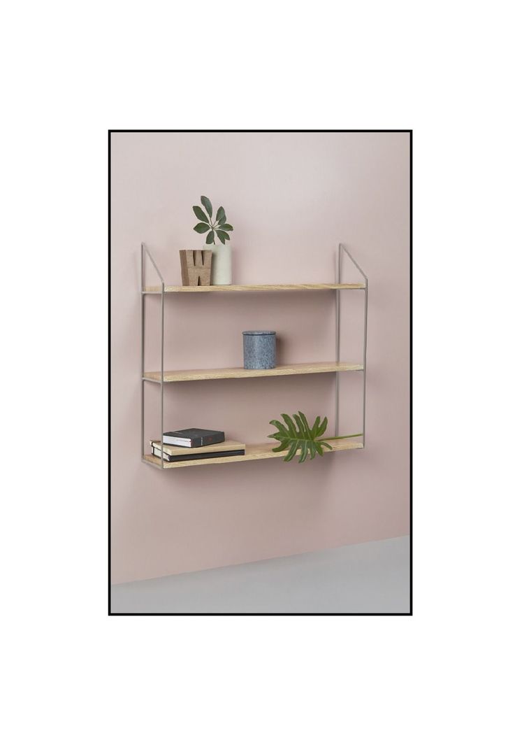 RACK CON 3 ESTANTES 60X15X54CM METAL GRIS-2