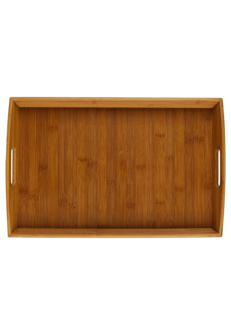 Bandeja rectangular angular 44x29cm bambú-2