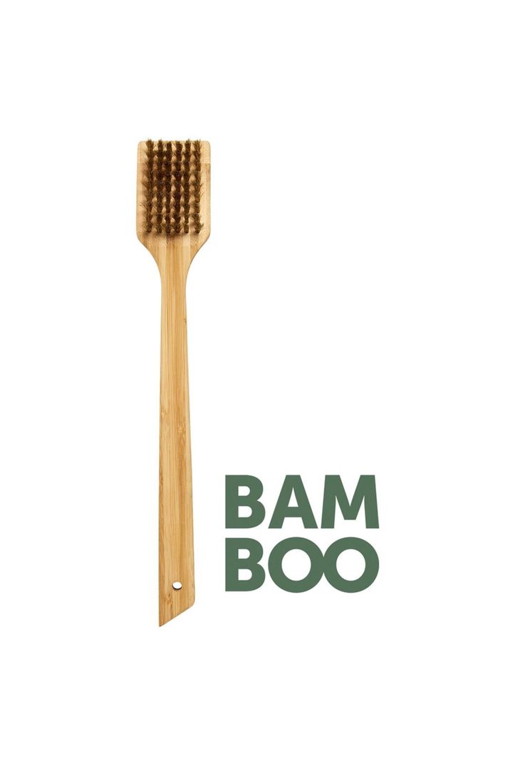 CEPILLO PARA PARRILLA BAMBÚ 30 CM-0