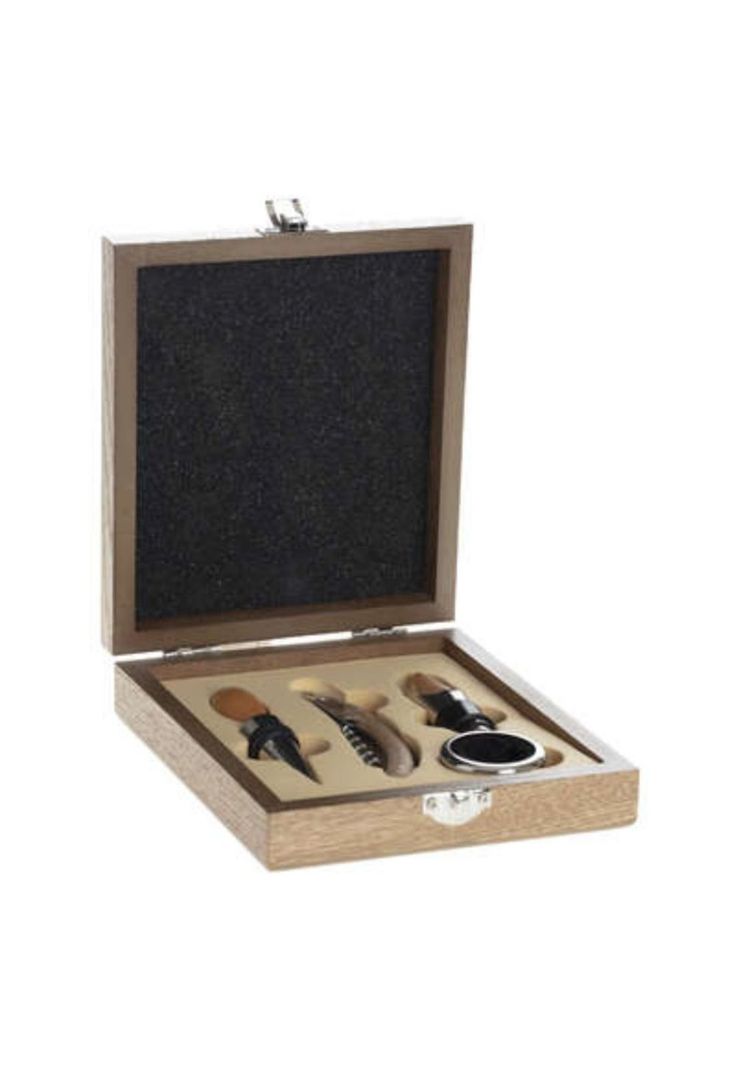 KIT DE VINO 4 PIEZAS CON CAJA-0