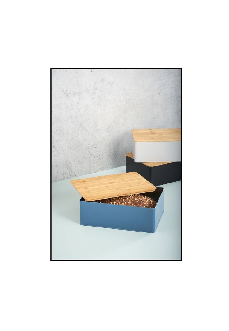 PANERA METAL CON TAPA DE MADERA GRIS-2