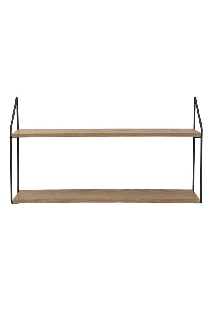 REPISA 2 NIVELES 60X15X33CM METAL BASE MADERA-0