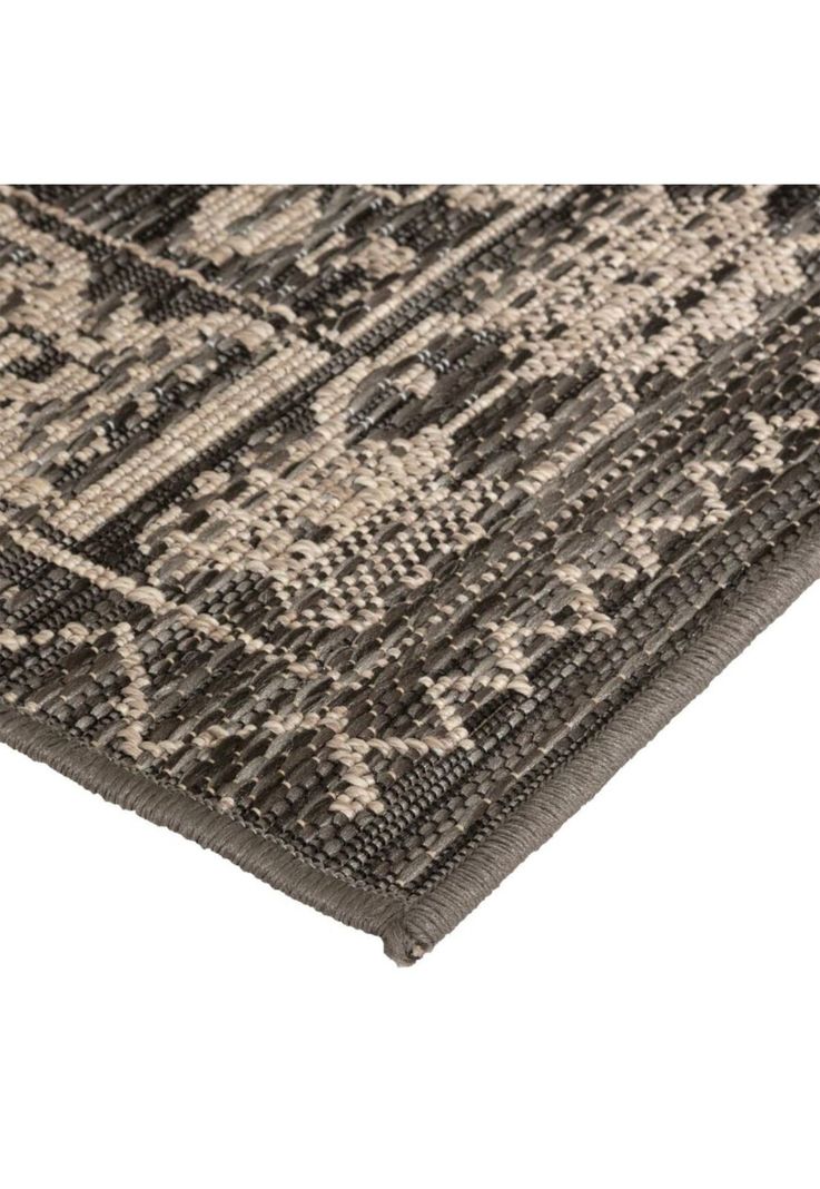 Alfombra de exterior - interior "Zoe" gris 160x230cm-1
