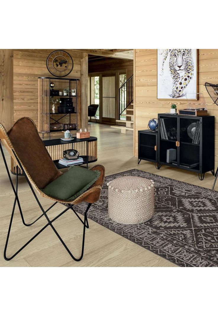 Alfombra de exterior - interior "Zoe" gris 160x230cm-2
