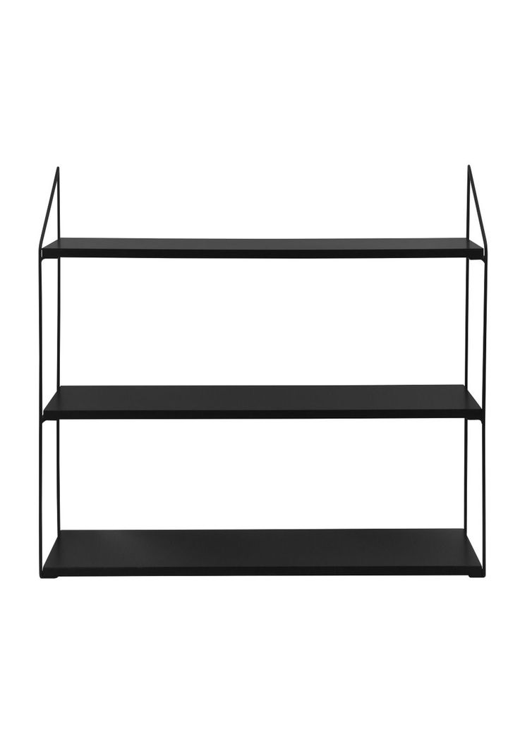 REPISA 3 NIVELES 60X15X54CM METAL BASE MADERA NEGRA-1