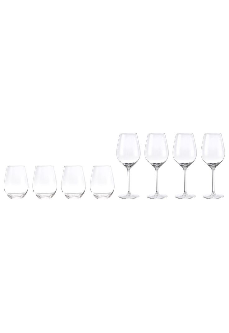 SET DE 4 COPAS Y 4 VASOS PARA VINO-0