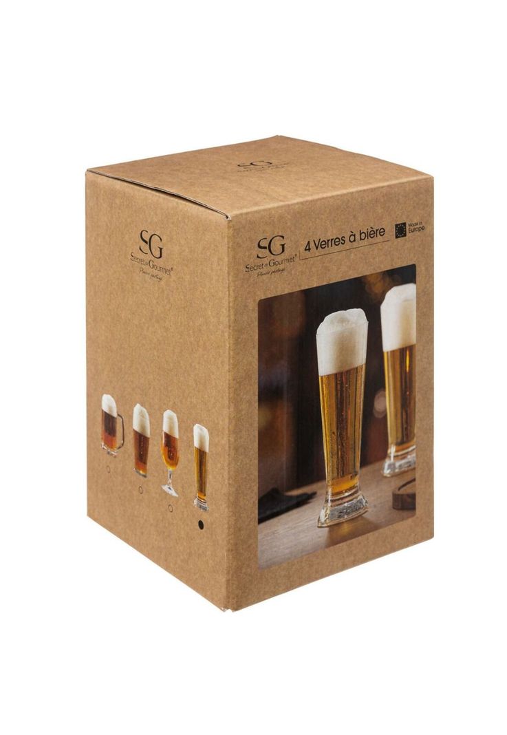 SET 4 VASOS DE CERVEZA 37 CC-1