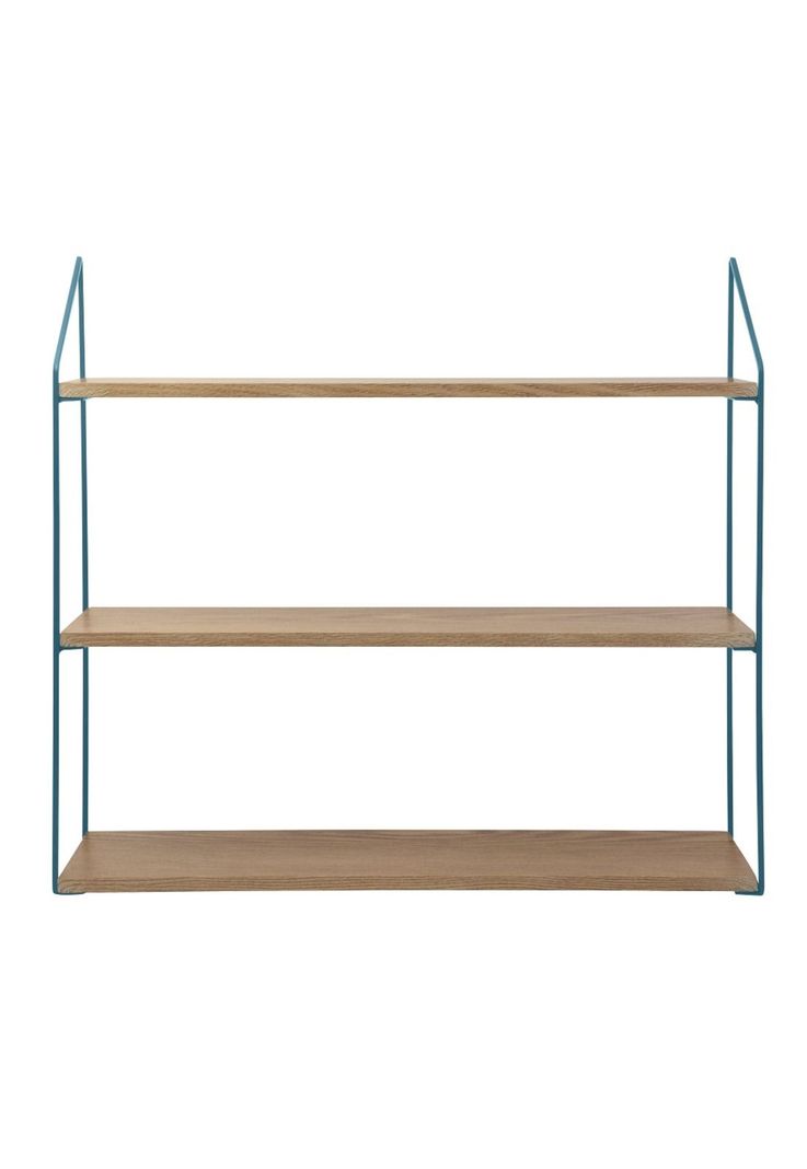 RACK CON 3 ESTANTES 60X15X54CM METAL AZUL-0