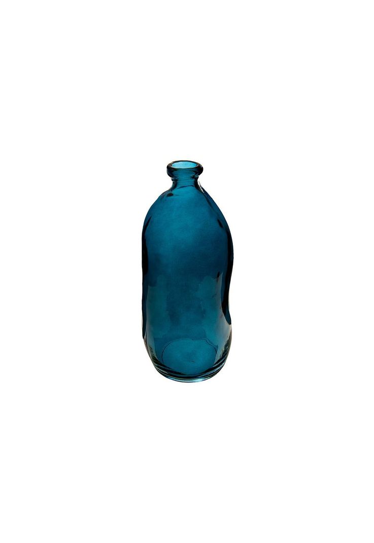 BOTELLA VIDRIO RECICLADO 35CM AZUL-0