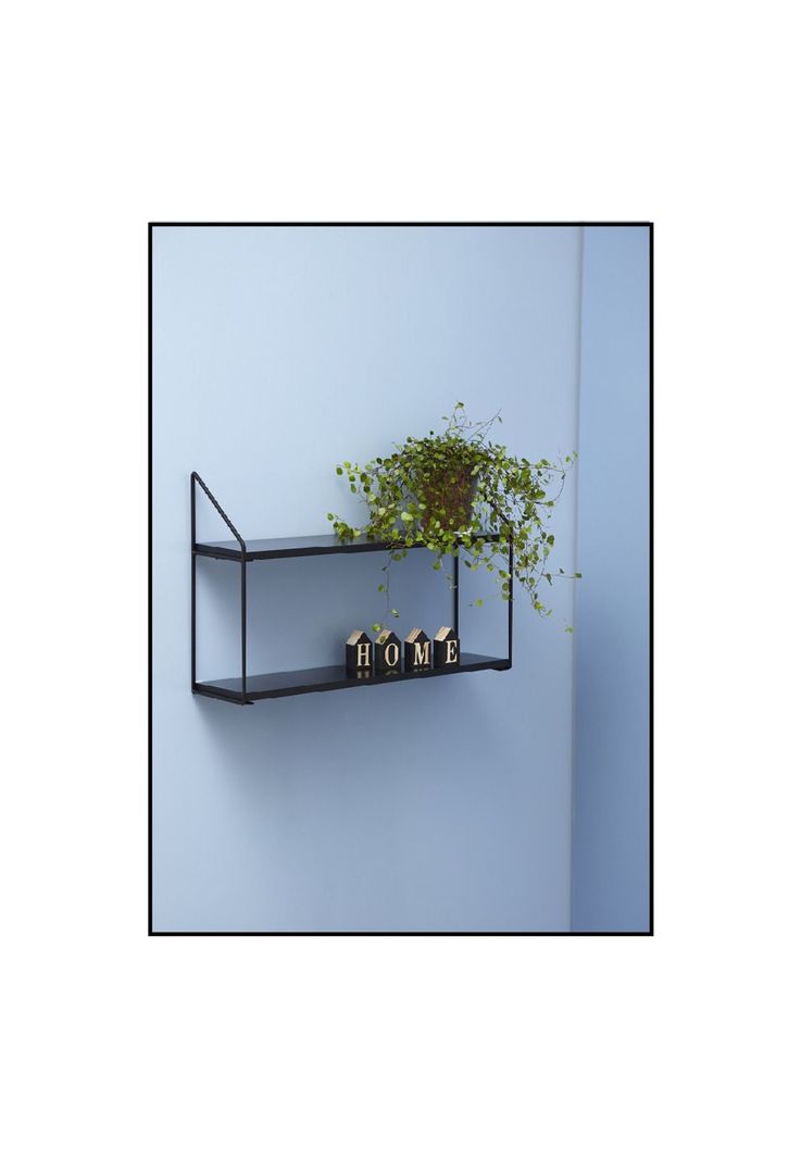 REPISA 2 NIVELES 60X15X33CM METAL BASE MADERA NEGRA-3