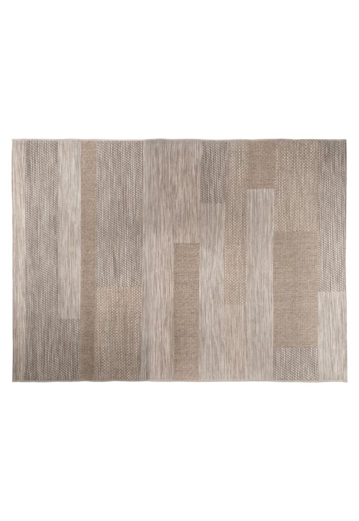 Alfombra de exterior - interior, Efecto lana beige 160x230cm-0