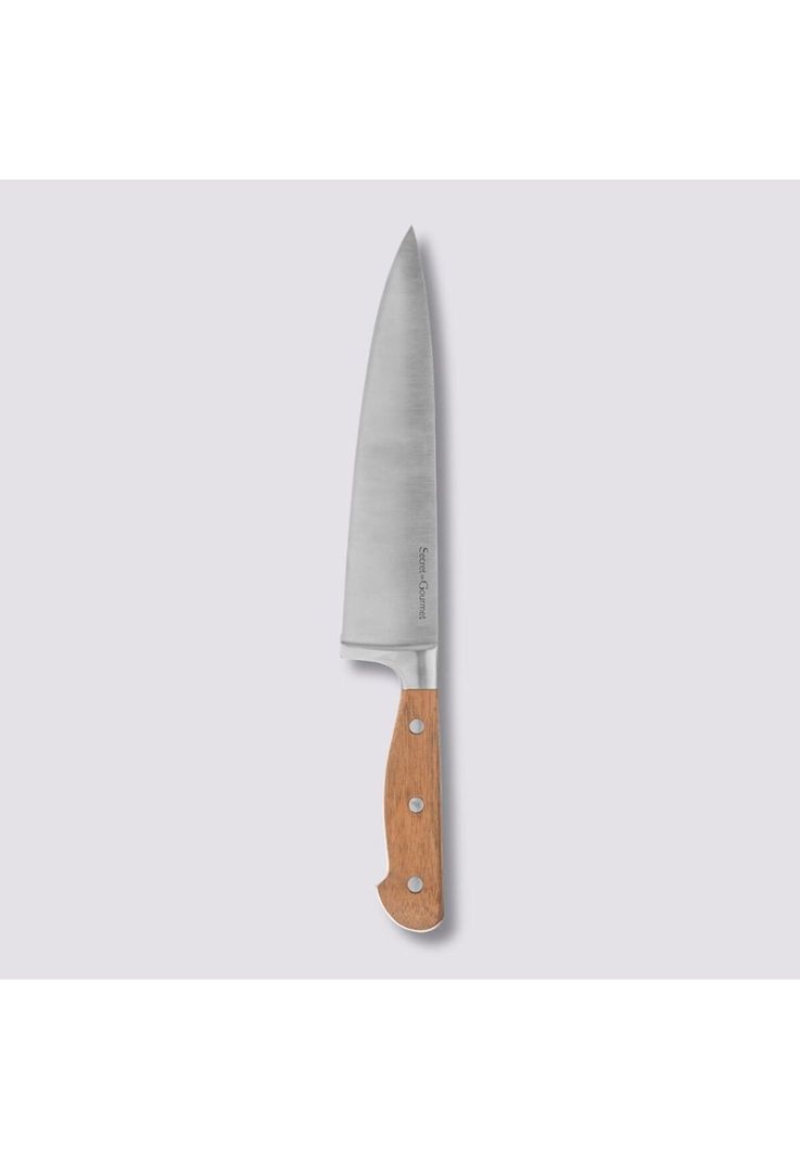 CUCHILLO CHEF ACERO INOX/ACACIA-1