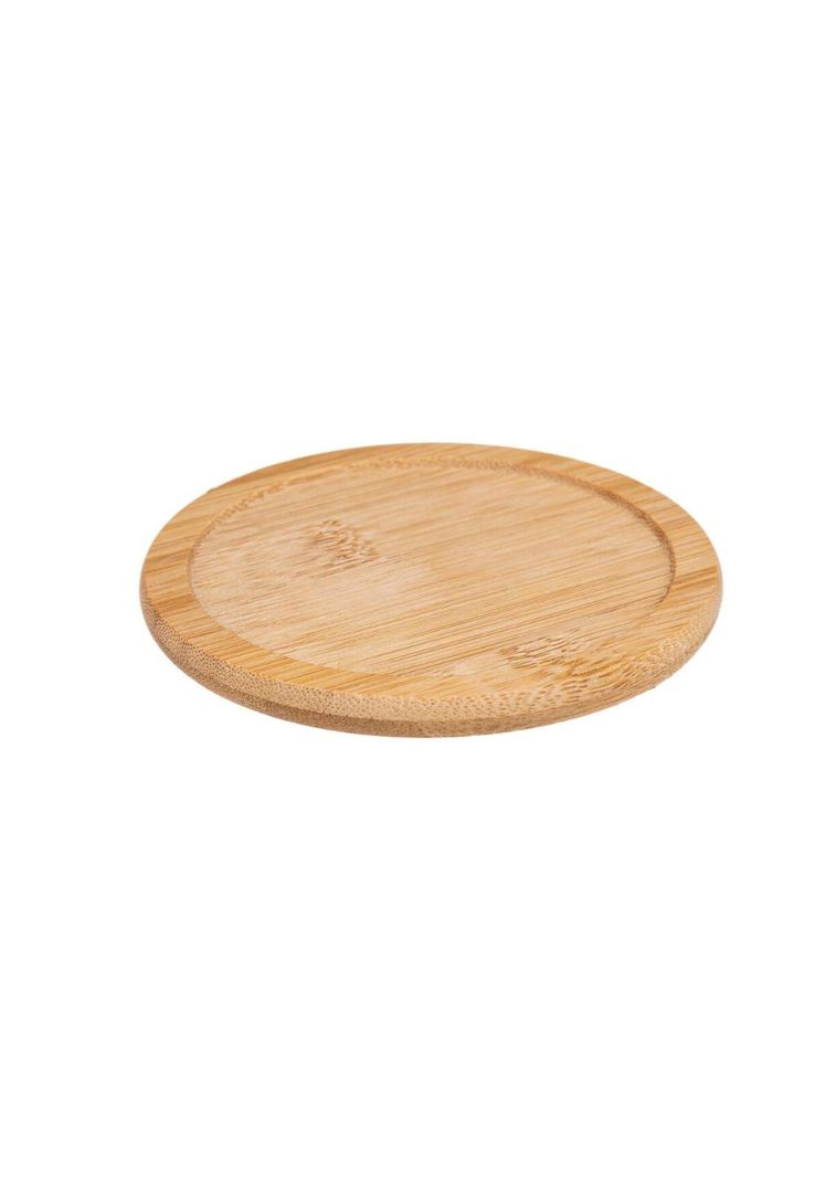 Set de 6 posavasos con soporte de bambú-1