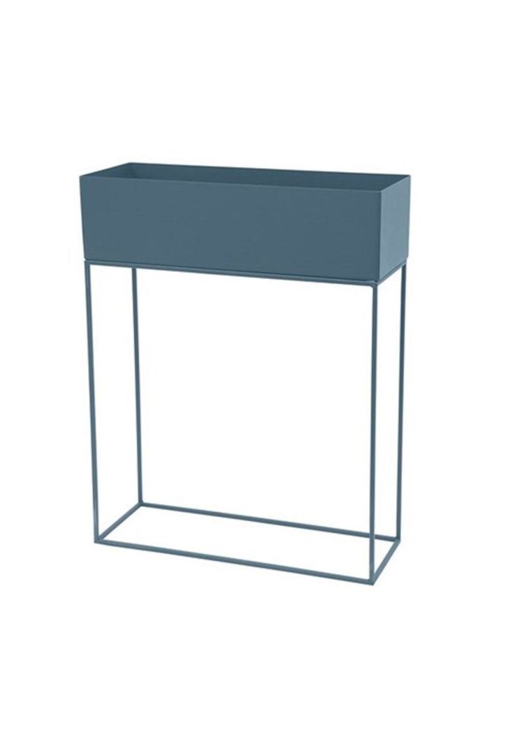 MACETERO 55X20X70CM METAL AZUL-2