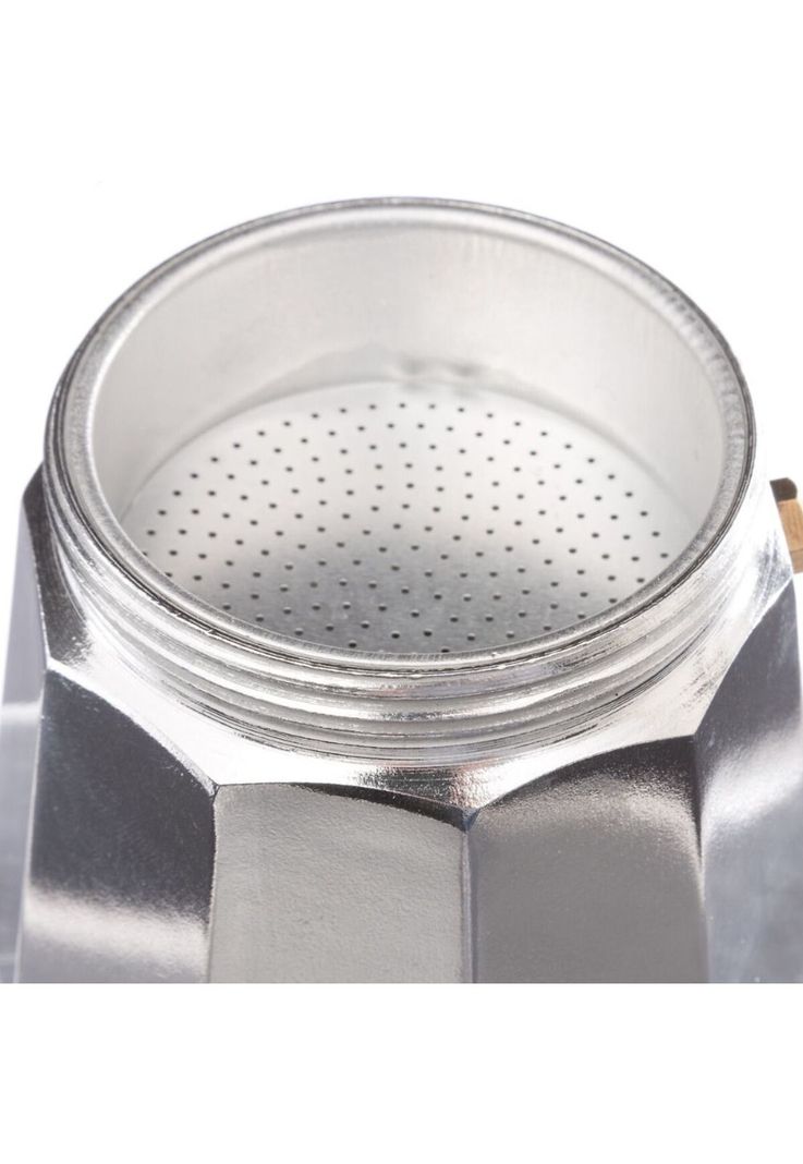 Cafetera Italiana Acero de 6 tazas-1