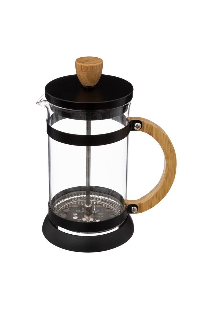 Prensa Francesa Premium Black con Bambú 0,6 Lt.-0