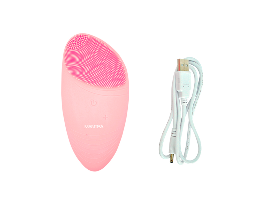 Limpiador/Masajeador Facial Silicone2 pink, Mantra-0