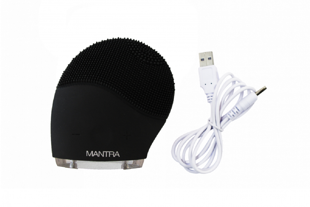 Limpiador Facial Silicone Brush Black, Mantra-0