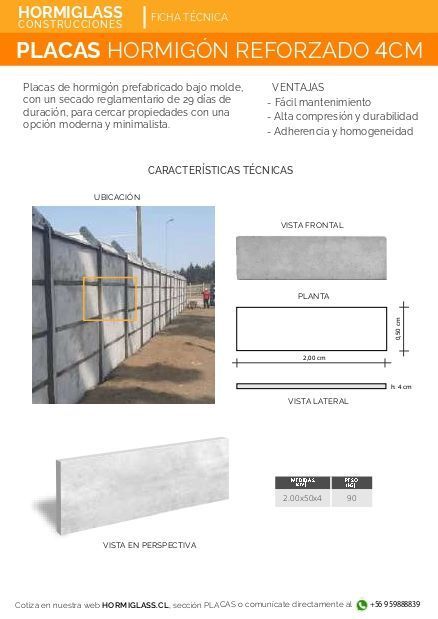Placas de hormigón 0.50x20x4-1