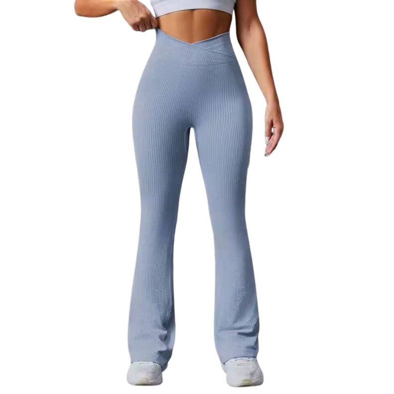 Calzas Leggings Push Up Alta Flare Sukha Azul-2