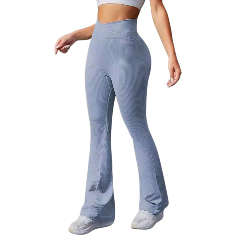 Calzas Leggings Push Up Alta Flare Sukha Azul-4