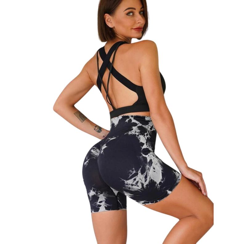 Calzas Leggings Push Up Corto Sukha Negro-3