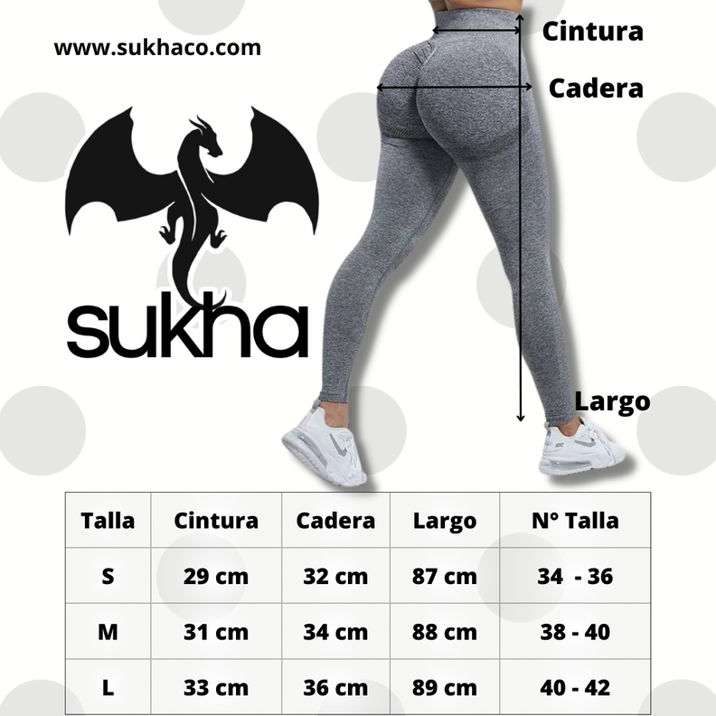 Calzas Leggings Push Up Sukha Negro-5