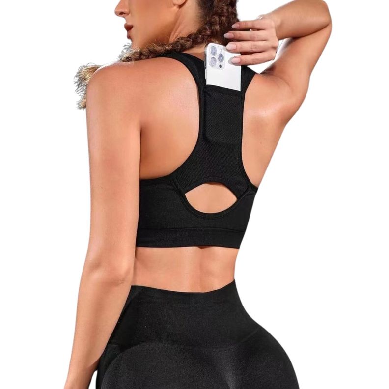 Conjunto Push Up Sin Mangas Tiro Alto Celular Negro Sukha-2