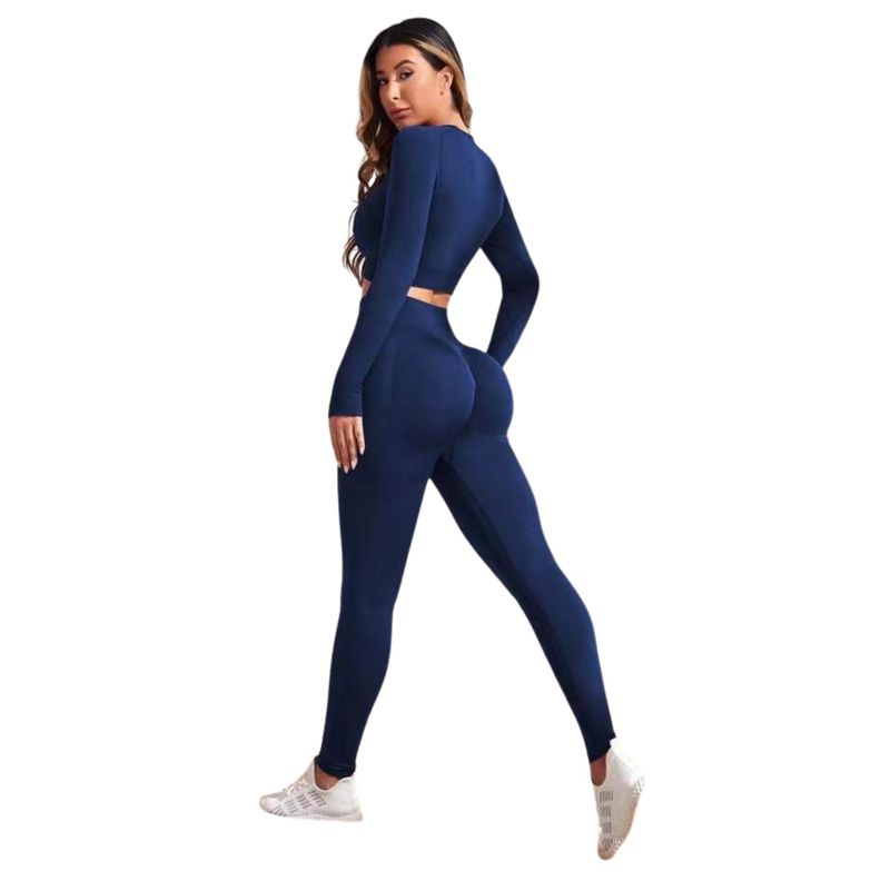 Conjunto Push Up Manga Larga Tiro Alto Azul Sukha-0